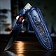 Handmade hunting knife 'Sarmat-2' blue tree, Knives, Chrysostom,  Фото №1