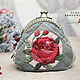 Purse or cosmetic bag 'Inhaling the aroma of roses...', Wallets, St. Petersburg,  Фото №1