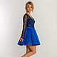Blue evening dress. Dresses. Evening designer dresses GoldDress. Online shopping on My Livemaster.  Фото №2