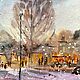 Magical Christmas Paris winter snow city watercolor painting. Pictures. marselart. My Livemaster. Фото №5