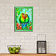 Painting Two parrots 'Multicolored happiness'. Pictures. irina-churina (irina-churina). My Livemaster. Фото №4