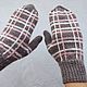 Mittens gray knitted, gloves of Alpaca with sequins, Mittens, Chernihiv,  Фото №1