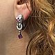 Earrings 'Instinct' with natural rubies. Earrings. SELENA. My Livemaster. Фото №6