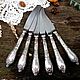 Винтаж: Набор десертных ножей ЗiШ "Классик". 50-60-годы СССР. Столовые приборы винтажные. Мария   ' Ретро-магия'. Ярмарка Мастеров.  Фото №5
