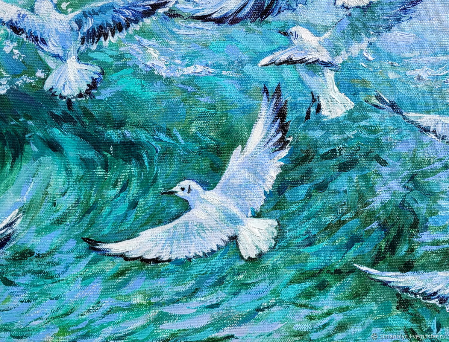 Чайки над морем картины художников