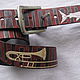 Swordfish-TROMBONES leather belt. Straps. ZERGY. My Livemaster. Фото №4