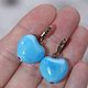 Order Sea earrings with blue hearts. Little pleasures for every day. Livemaster. . Earrings Фото №3