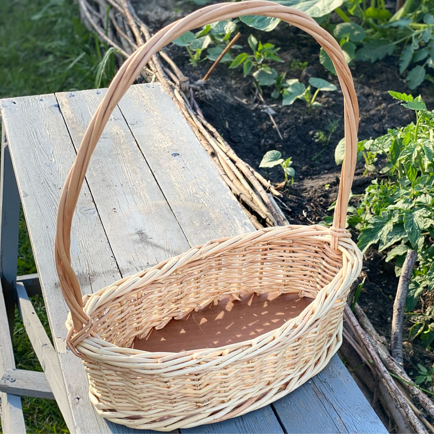 Корзинка из лозы ивы в интернет-магазине Ярмарка Мастеров по цене 990 ...