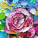 Rose oil painting 'A breath of fragrant wind' original. Pictures. Multicolor Gallery. My Livemaster. Фото №6