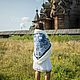 Шаль-накидка "На счастье". Пончо. Одежда с русской душой 'Rus_dress' (dressalarusse). Интернет-магазин Ярмарка Мастеров.  Фото №2