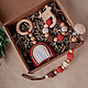 Baby box with rainbow: nipple holder, rodent, rattle. Gift for newborn. MaraBoo Handmade. My Livemaster. Фото №5