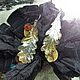 Серьги "Ek" из листиков дуба с сердоликом!, Серьги классические, Челябинск,  Фото №1