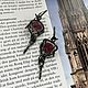 Серьги со срезами турмалина в серебре. Серьги классические. Зачарованная (Александра). Ярмарка Мастеров.  Фото №7