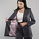 Women's suit with trousers satin silk dark graphite. Suits. IF YOU by VICTORIA CENCI. Online shopping on My Livemaster.  Фото №2