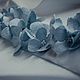 Заказать Пояс с голубой гортензией. Надежда (deco-flowers). Ярмарка Мастеров. . Платья свадебные Фото №3