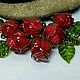 Бусины розочки стеклянные Лэмпворк Красные  Стекло lampwork. Бусины. Оксана Искуснова украшения лэмпворк (SOVARTstudio). Ярмарка Мастеров.  Фото №4