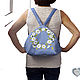 Bag Backpack Backpack Transformer Backpack with Embroidery Backpack Female. Backpacks. Denimhandmade.Olga. My Livemaster. Фото №5