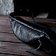 Waist bag made of genuine black Python leather Black dragon. Waist Bag. odalgoods (odalgoods). My Livemaster. Фото №4