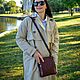  Women's burgundy leather handbag Ruby S86-682. Crossbody bag. Natalia Kalinovskaya. Online shopping on My Livemaster.  Фото №2