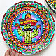 'Mexican cactus lime ' decorative plate, Decorative plates, Krasnodar,  Фото №1