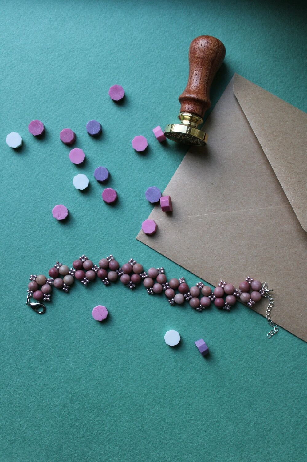 Женский браслет ручной работы из натуральных камней в интернет-магазине ...