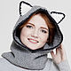 СНУД С КАПЮШОНОМ ХАСКИ. Капюшоны. Woolcraft. Интернет-магазин Ярмарка Мастеров.  Фото №2