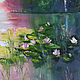 Summer Landscape Oil painting Water Lilies Canvas 40h50 cm. Pictures. Kind paintings by Irina Belozerova. My Livemaster. Фото №4