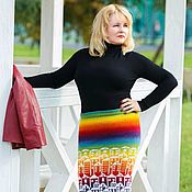 Джемпер женский 46-48 размера ручной работы, вязаный свитер