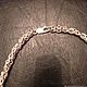 Order Chain weave 'king or Fox tail' with carabiner silver. kirillyuvelir42rus (kirillyuvelir42). Livemaster. . Chain bracelet Фото №3