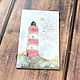 'Fabulous lighthouses' baby paintings (diptych, lighthouse). Pictures. Nadezda Perova. My Livemaster. Фото №4