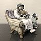 Заказать Винтаж: LLADRO 5735 фарфоровая статуэтка Старшая сестра. Коллекция Frau Burd. Ярмарка Мастеров. . Статуэтки винтажные Фото №3