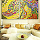 Interior painting abstraction Klimt. Bright modular big picture, Pictures, St. Petersburg,  Фото №1
