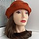Felted hat The Terracotta Hat. Hats1. Oksana Moleva. Online shopping on My Livemaster.  Фото №2