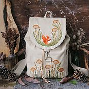 Сумки и аксессуары handmade. Livemaster - original item Textile backpack with embroidery 