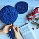 Заказать Трикотажная круглая сумка. ТМ 'Bilberry'. Ярмарка Мастеров. . Классическая сумка Фото №3