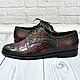 Order Derby men's, genuine crocodile leather, handmade. SHOES&BAGS. Livemaster. . Derby Фото №3