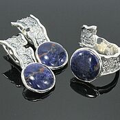 Украшения handmade. Livemaster - original item Lazuli Jewelry Set Lapis lazuli Silver 925 SER0040. Handmade.