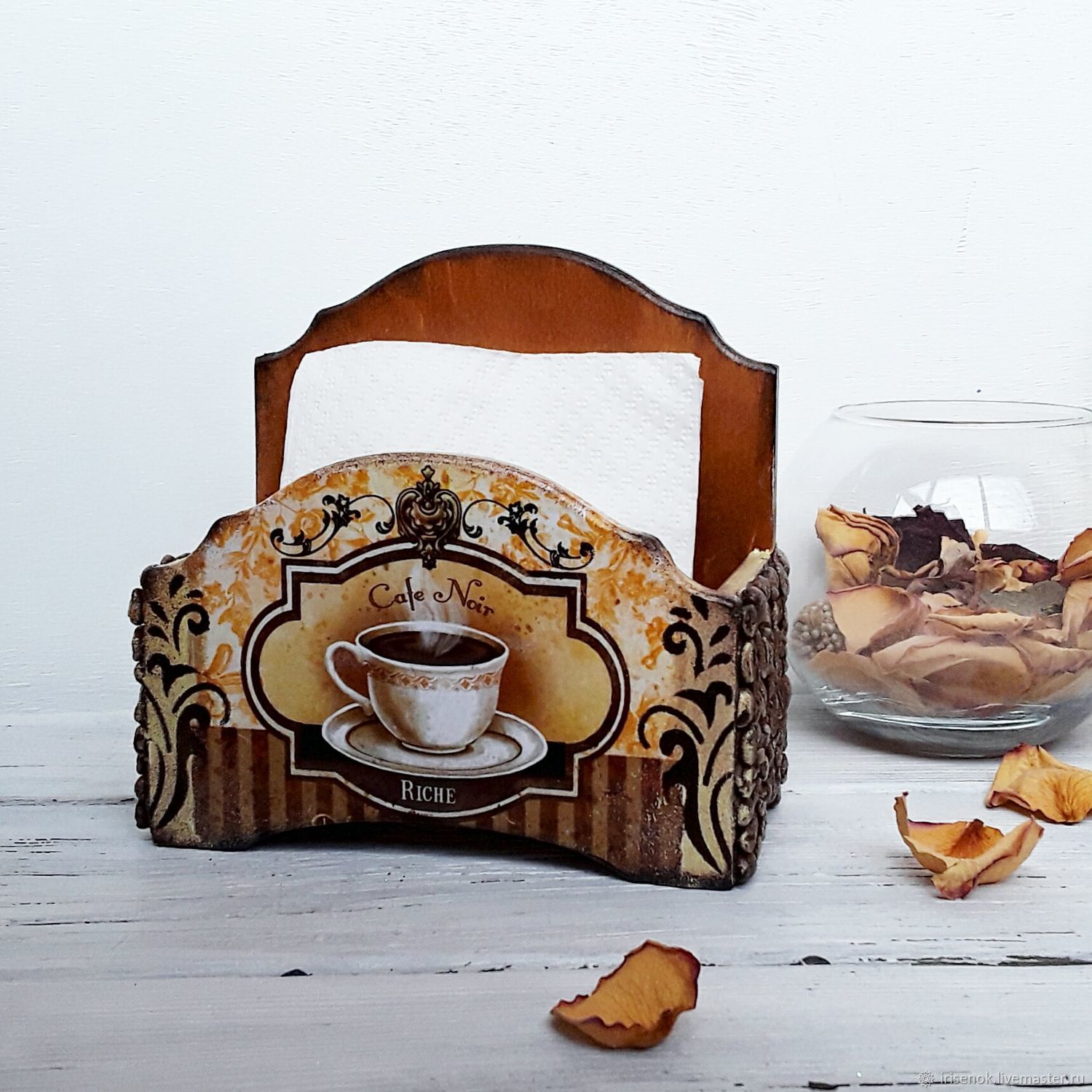 Napkin Holder Coffee Online On Livemaster With Shipping Kitchen Handmade Livemaster Napkin Holder Coffee