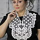 Манишка-вставка Стюарт-2 Вятское кружево. Воротнички. Лебедева Анна Русское кружево. Ярмарка Мастеров.  Фото №4