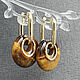 Tiger's Eye Earring Charms, Donut Earrings, Jade Donut Earrings. Congo earrings. Jewelry by Katie (BijouByKatie). Online shopping on My Livemaster.  Фото №2