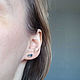 Monopuseta 'Rough diamond'. Stud earrings. Ekart Ekaterina Dmitrieva. My Livemaster. Фото №4