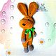 Order Toy Bunny knitted plush toy Hare soft toy rabbit. vyazunchiki-lz (vyazunchiki-lz). Livemaster. . Stuffed Toys Фото №3