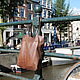 Order brown leather ladies satchel bag shopper. migotobags. Livemaster. . Sacks Фото №3