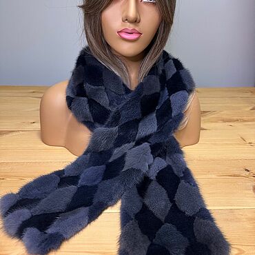 Аксессуары ручной работы. Ярмарка Мастеров - ручная работа Шарф из норки. Handmade.