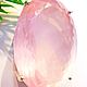 Кулон Свет Розы розовый кварц,серебро 925 подвеска украшение, Подвеска, Москва,  Фото №1