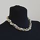 Collar trenzado cadena con perlas. Necklace. Jewelry by Burdo. Online shopping on My Livemaster.  Фото №2
