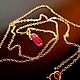 Подвеска с натуральным рубинчиком Pink ruby. Подвеска. Милин стиль (Milin style). Интернет-магазин Ярмарка Мастеров.  Фото №2