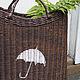 Заказать Плетеная корзина для зонтов "Umbrella". Интерьерная мастерская Paperbasket. Ярмарка Мастеров. . Корзины Фото №3