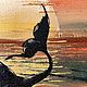 Русалка на закате. Картины. ARTgalera. Ярмарка Мастеров.  Фото №4