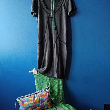 Винтаж ручной работы. Ярмарка Мастеров - ручная работа Винтаж: Платье.Лен.Tricot.Premium!44-46.Дерзить разрешается! Italy!. Handmade.